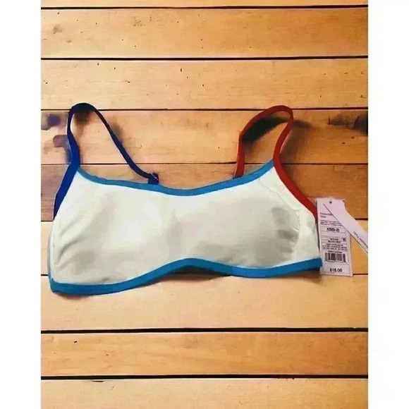 Wild Fable Bikini TOP M(8/10) And High Rise BOTTOM S(4/6) Red/White/Blue NWT - Picture 16 of 16
